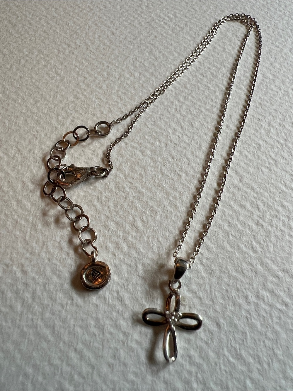 Silpada Sterling Silver Cross My Heart Necklace